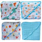 Kit 2 Toalhas de Banho com Capuz para Bebê Tecido Fralda Soft Enxoval 100 Algodão Menino Menina