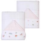 Kit 2 Toalhas De Banho Soft Bordados Papi 90 X 75 cm