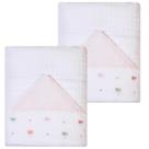 Kit 2 Toalhas De Banho Soft Bordados Papi 90 X 75 cm
