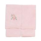 Kit 2 Toalhas De Boca Algodão Rosa Claro Mini &amp Co