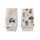 Kit 2 Toalhas de Boca Suedine e Atoalhado - Savana - Mini & Co.