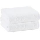 Kit 2 Toalhas De Lavabo Buddemeyer Lollipop Veludo Branca 30x50cm