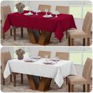 Kit 2 Toalhas De Mesa Luxo Jacquard Retangular Sala Jantar 6 Lugares Decoração Festa Buffet Cozinha