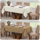 Kit 2 Toalhas De Mesa Luxo Jacquard Retangular Sala Jantar 8 Lugares Decoração Festa Buffet Cozinha Copa