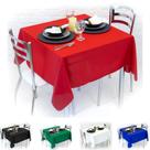 Kit 2 Toalhas de Mesa Quadrada 4 Lugares 1,40 x 1,40 Lisa Kit 2 Toalhas de Mesa Quadrada 4 Lugares 1,40 x 1,40 Lisa