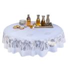 Kit 2 Toalhas De Mesa Renda Redonda 1,60m 4 Cadeiras Tulipas