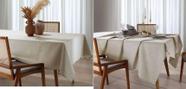 Kit 2 Toalhas de Mesa Retangular Clean Linhares 8 lugares Dohler