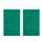 Kit 2 Toalhas de Rosto e Mão Aveludada 100% Algodão Time Palmeiras Verde Buettner