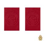 Kit 2 Toalhas de Rosto Jacquard Buettner Inter Vermelho