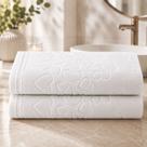 kit 2 Toalhas Lavabo Pequenas Mãos 100% Algodão Aveludadas 30x45 cm -