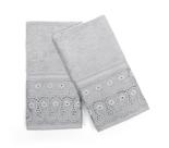 Kit 2 Toalhas Social Cristal Renascença Prata Buettner