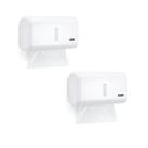 Kit 2 Toalheiro Papel Toalha Lavar Mãos Higiênico Sensor Inox Automático Economia Trava Segurança Banheiro Cozinha Restaurante Salão Barbearia Kit 2 Toalheiro Papel Toalha Lavar Mãos Higiênico Sensor Inox Automático Economia Trava Segurança Banheiro Cozinha Restaurante Salão Barbearia