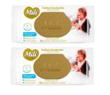 Kit 2 Toalhinha Umedecida Com Tampa Love&Care 50 Unid - Mili