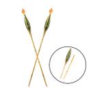 Kit 2 Tochas Iluminação De Bambu Para Decoração Lual Casamentos Desmontável