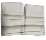 Kit 2 tolhas banho 150x75cm e 2 rosto algodão Mod Luxo Cor:Branco