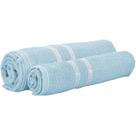Kit 2 Tolhas Rosto e Banho Decorativo Lavabo Secagem Absorção Gramatura Decorativo Compacto Algodão