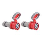 Kit 2 Tomada Acoplamento Ind 3p+t 63 A Vca 6 H Tramontina