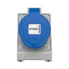 Kit 2 Tomada De Sobrepor 2p+t 32a 200/250v Azul N3206 Steck
