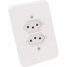 KIT 2 Tomada Dupla 2p+t 10a Conjunto-radial