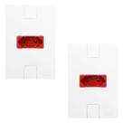 Kit 2 Tomadas Vermelha P/220 20A 250V Modular Embutir Pluzie
