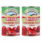 Kit 2 Tomate Pelado DIVELLA 400g - 100% Italiano
