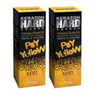 Kit 2 Tonalizantes Keraton Hard Color Psy Yellow - Kert