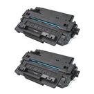 Kit 2 Toner Compatível HP 55A CE255A HP P3015 P3016 HP M521