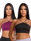 Kit 2 Top Alcinha Em V Moda Fitness Academia.