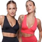 KIT 2 Top Bojo Suplex Liso Vekyo Roupa Para Academia Treino Musculação Moda Fitnees Feminina KIT 2 Top Bojo Suplex Liso Vekyo Roupa Para Academia Treino Musculação Moda Fitnees Feminina