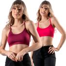 KIT 2 Top Fitness Alça Fina Vekyo Nadador Roupa Para Academia Treino Musculação Moda Feminina
