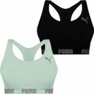 Kit 2 Top Puma Original Feminino Academia Fitness Nadador Sem Costura S/ Bojo Ótima Sustentação Confortável 27070