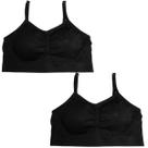 Kit 2 Top Teen Feminino Juvenil Sem Costura Com Bojo Basico