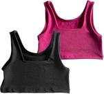 Kit 2 Tops Regata Menina Treino Roupa Ginástica Infantil Esportes Moda Fitness