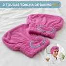 Kit 2 Touca Para Secar Cabelo Alta Perfomance Na Secagem Macio E Confortável