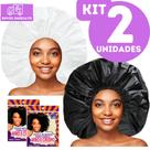 Kit 2 Toucas para Banho Afro e Crespo Cores Sortidas Cabelos Super Volumosos