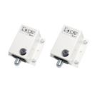 Kit 2 trava eletromagnetica lock plus branca 220v - ipec