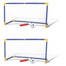 Kit 2 Trave e Bola Infantil Chute a Gol com Rede Bomba Brinquedo Futebol DMT5075 Kit 2 Trave e Bola Infantil Chute a Gol com Rede Bomba Brinquedo Futebol DMT5075
