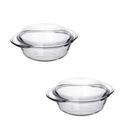 Kit 2 Travessas Forma Terrina 1 Litro