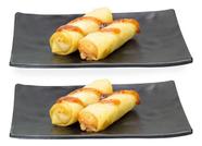 Kit 2 Travessas Oriental 20cm Preto Melamina Gourmet Mix