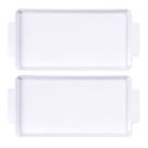 Kit 2 Travessas Retangulares Porcelana com Alças 24x13cm Tramontina Sobremesa Entradas