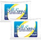 KIT 2 TRAVESSEIRO ADULTO BELLO SONO TRISOFT 45 cm X 65 cm