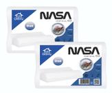 Kit 2 Travesseiro Nasa Cervical D28 Ortopédico Capa 200 Fios Repelente a Líquido Lar Conforto