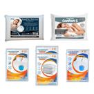 Kit 2 Travesseiro Nasa e Confort Protetor Solteirão e Queen