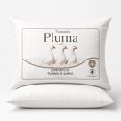 Kit 2 Travesseiro Pluma de Ganso Sintetica 70x50cm Macio Conforto Casal Hotel Pousada