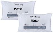 Kit 2 Travesseiro Puffer Ultra Macio Toque De Algodão