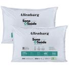 Kit 2 Travesseiros Altenburg Sono e Saúde, 50 x 70 cm, Suporte Firme, Branco