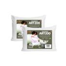 Kit 2 Travesseiros ART200 Percal 100% Algodão c/ Zíper