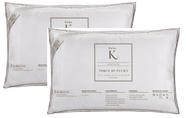 Kit 2 Travesseiros Casa K Toque de Pluma 233 Fios Kacyumara Kit 2 Travesseiros Casa K Toque de Pluma 233 Fios Kacyumara