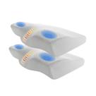 Kit 2 Travesseiros Cervical Ergonômico Ortopédico Alívio de Dor no Corpo