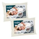 Kit 2 travesseiros Duoflex Nasa alto luxo 50x70cm NN1116